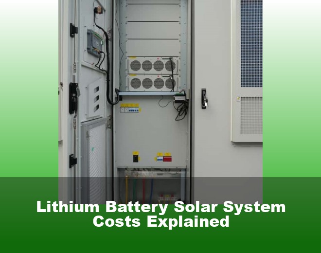 Lithium Battery Solar System Costs Explained